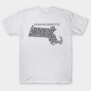 State of Massachusetts Maze T-Shirt